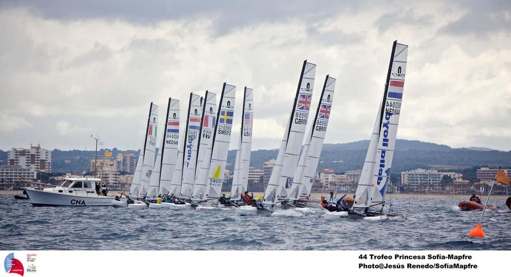 44 Trofeo Princesa Sofia Mapfre Medal Race, day 6 - Nacra 17  GBR  GBR-58  14  Pippa Wilson  John Gimson